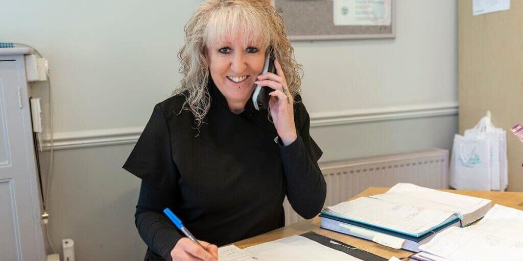 Kerry Spokes, Receptionist at Footprints Clinic, Hull